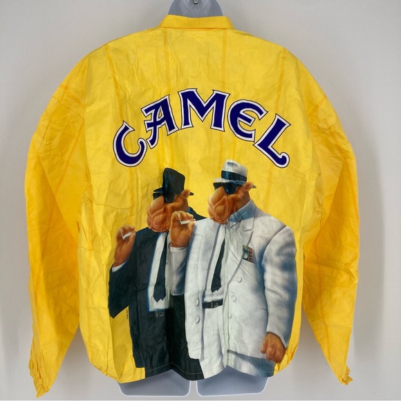 Jackets & Coats | Vintage New Camel Souvenir Jacket Cigarette Merch Tyvek  Windbreaker Rain Mens Xl